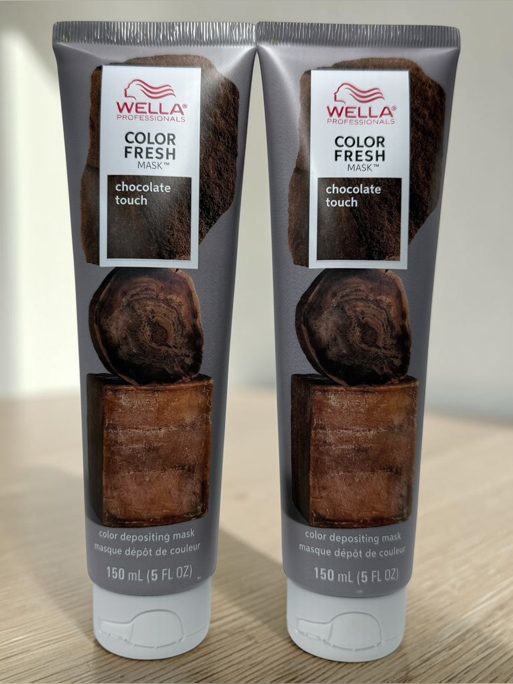 Wella Color Fresh Mask Chocolate Touch Color Depositing Hair Mask 2 Pack 5oz Ea